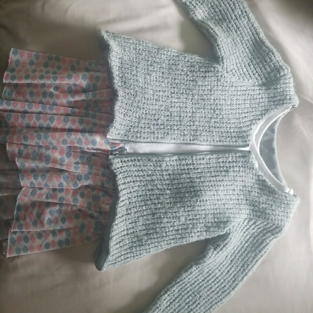 girls 5t shirt and cardigan